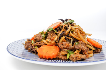 fried noodle asian food on the table