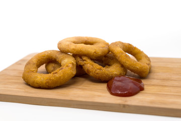 Fast food Homemade Crunchy Fried onion rings