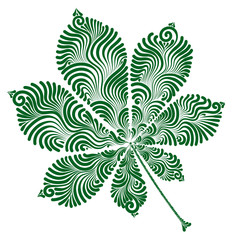 decorative chestnut leaf