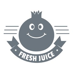 Fresh juice logo, vintage style