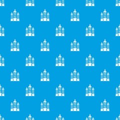 Festive candles pattern seamless blue