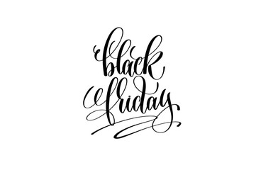 Black Friday hand lettering inscription to november holiday desi
