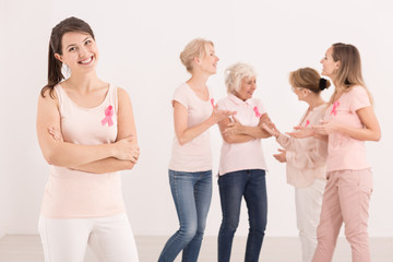 Obraz premium Healthcare concept, breast cancer awareness