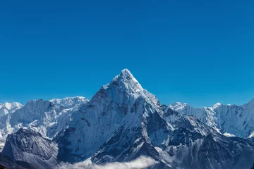 Foto op Plexiglas Mount Everest Besneeuwde bergen van de Himalaya