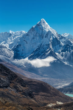 Snowy mountains of the Himalayas