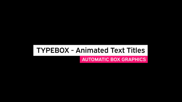 Animated Typebox