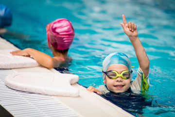 Kid who won the swimming race