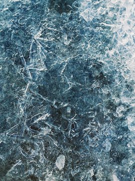 Frozen water surface background