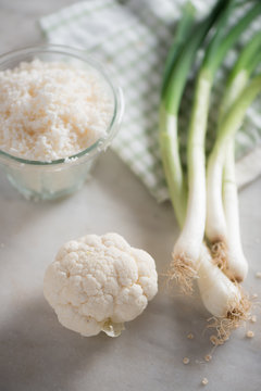 cauliflower and sring onion