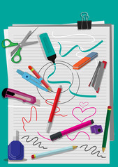 messy stationery