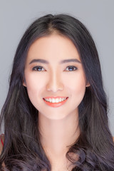 Beautiful girl with Perfect Fresh Skin.