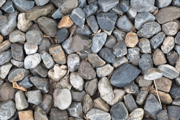 Abstract pebble gravel stone at the beach use for background ready for add text or graphic