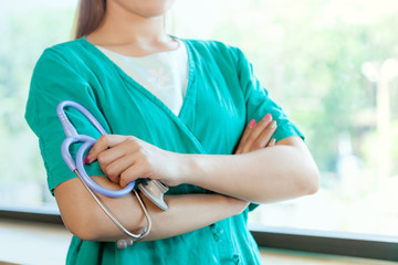 Doctor with a stethoscope.