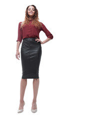 bottom view.confident business woman.