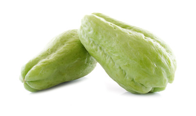 Chayote isolated on white background