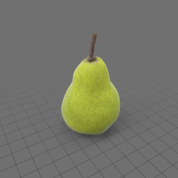 Crisp green pear