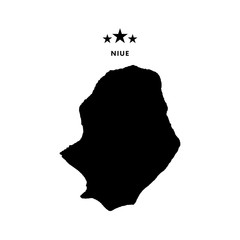 Niue map. Vector illustration.