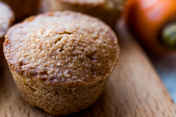 Mini Cakes with Carrot and Cinnamon.