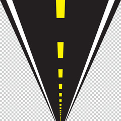 Fototapeta premium road perspective vector illustration.