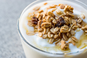 Greek Yogurt with Honey and Granola
