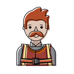 working man vector illustration
