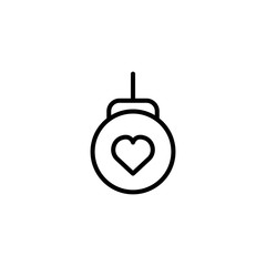 Obraz premium Christmas flat icon.