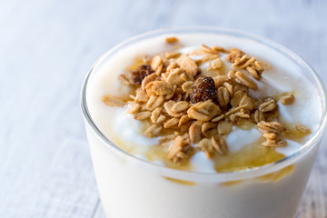 Greek Yogurt with Honey and Granola
