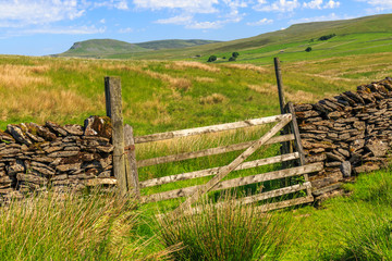 Pen-y-ghent in the Yorkshire Dales up from the village of Stainforth