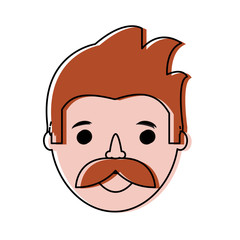 man face  vector illustration