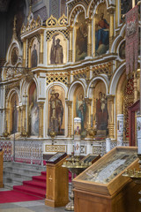 Fototapeta na wymiar Iconostasis in Uspenski Cathedral - Helsinki - Finland
