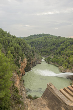 The sichar reservoir in Castellon, Valencia, Spain