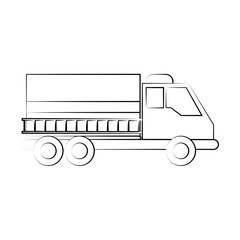 Firefigther truck isolated icon vector illustration graphic design