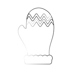 Winter gloves accesory icon vector illustration graphic design