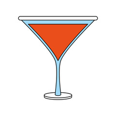 Cocktail night drink icon vector illustration graphic design