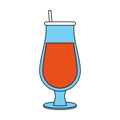 Cocktail night drink icon vector illustration graphic design