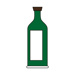 Wine bottle isolated icon vector illustration graphic design