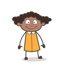 Very Happy Funny Girl Smiling Face Vector
