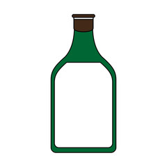 Wine bottle isolated icon vector illustration graphic design