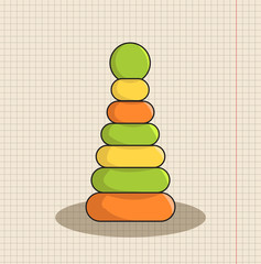 vector pyramid for the child