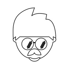 man head  vector illustration
