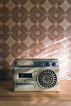 Fototapeta Old cassette recorder