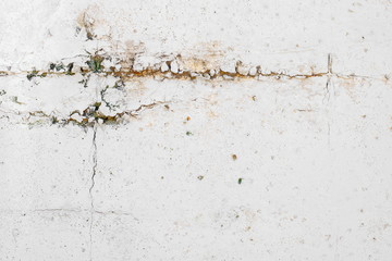 Texture of vintage rusty gray iron wall background with many layers of paint and rust