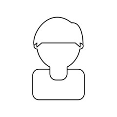 man face  vector illustration