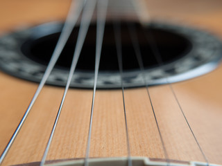 Fototapeta premium Macro Guitar Strings