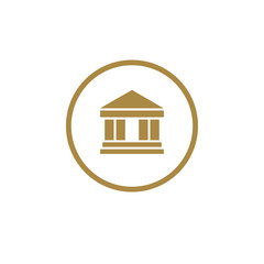 Bank icon. University icon