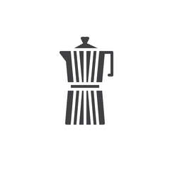 Tea kettle icon vector, filled flat sign, solid pictogram isolated on white. Symbol, logo illustration.