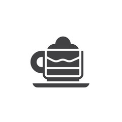 Mocha cup icon vector, filled flat sign, solid pictogram isolated on white. Symbol, logo illustration.