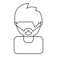 man head  vector illustration
