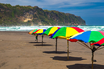 Parangtritis beach. Jogjakarta, Indonesia.