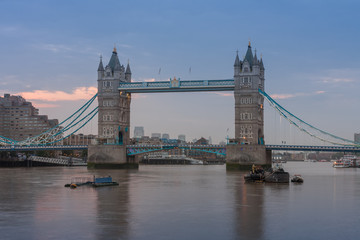 Fototapeta na wymiar Tower Bridge in the morning, London, England